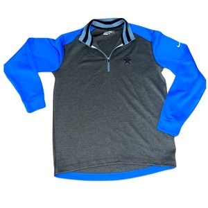 Dallas Cowboys NIKE Golf Performance 3/4 Pullover: Adult Large: Dri-Fit: NFL